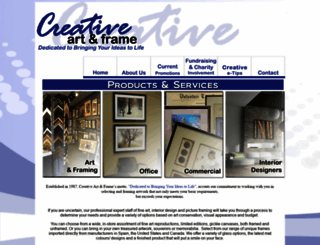 creativeartandframe.com screenshot