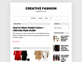 creativefashionglee.com screenshot