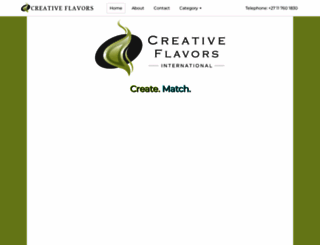 creativeflavors.co.za screenshot