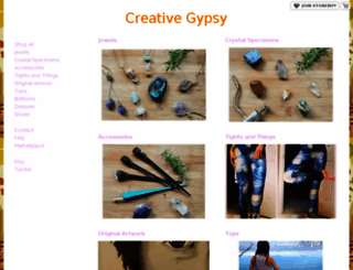 creativegypsy.storenvy.com screenshot