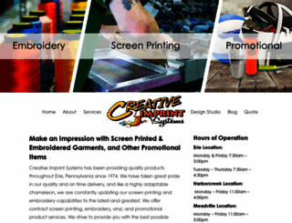 creativeimprintsystems.com screenshot