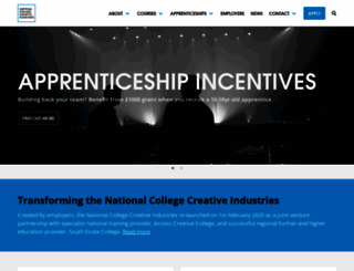creativeindustries.ac.uk screenshot