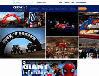 creativeinflatables.com screenshot