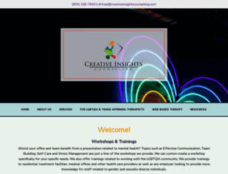 creativeinsightscounseling.com screenshot