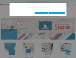 creativememories.ca screenshot
