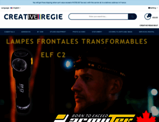 creativeregie-boutique.fr screenshot