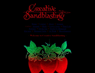 creativesandblasting.com screenshot