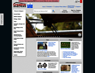 creativeshelters.com screenshot