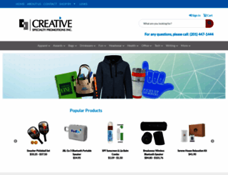 creativespecialtypromotions.com screenshot