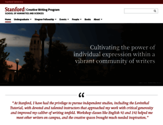 creativewriting.stanford.edu screenshot
