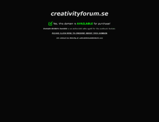 creativityforum.se screenshot