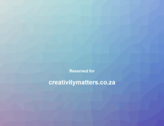 creativitymatters.co.za screenshot