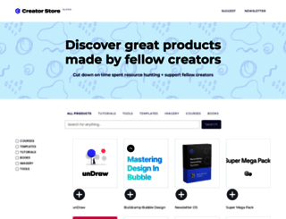creator-store.webflow.io screenshot