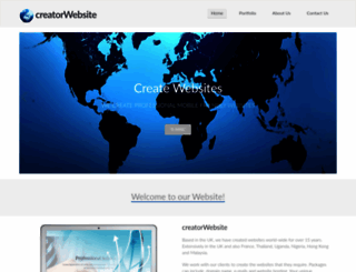 creatorwebsite.com screenshot