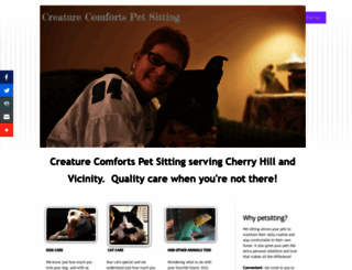 creaturecomfortspetsit.net screenshot