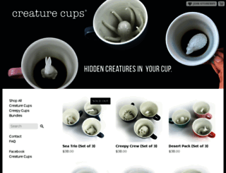 creaturecups.storenvy.com screenshot