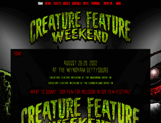 creaturefeatureweekend.com screenshot
