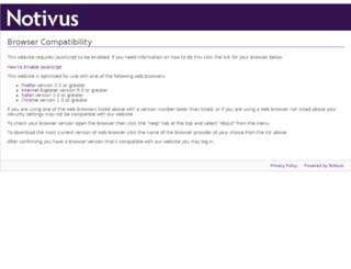 credential.notivus.com screenshot
