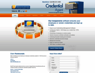 credentialagent.com screenshot