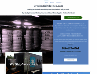 credentialclothes.com screenshot