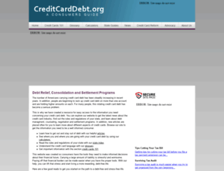 creditcarddebt.org screenshot