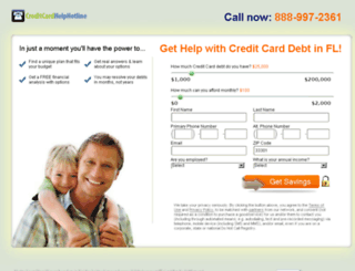 creditcardhelphotline.com screenshot