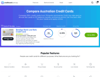 creditcardoffers.com.au screenshot