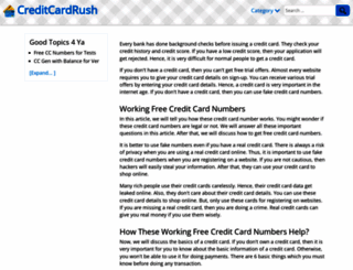 creditcardrush.com screenshot