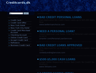 creditcards.dk screenshot