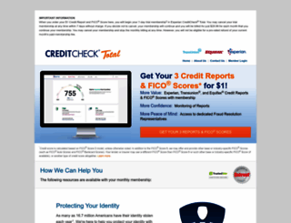 creditchecktotal.com screenshot
