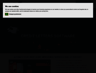 creditlettersgenerator.com screenshot