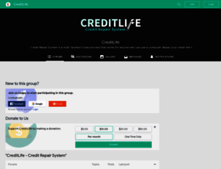 creditlife.lefora.com screenshot