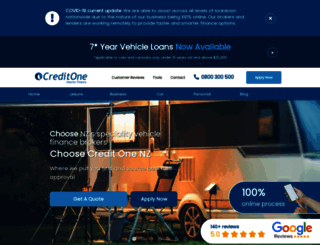 creditone.co.nz screenshot