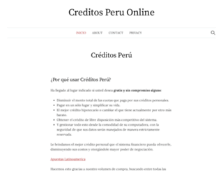 creditosperu.com.pe screenshot