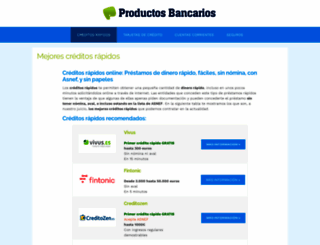 creditosrapidos.productosbancarios.net screenshot