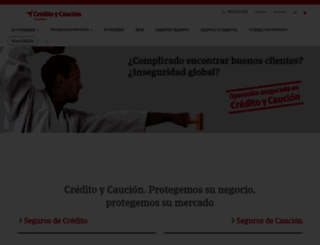 creditoycaucion.es screenshot