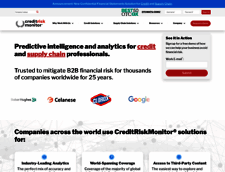 creditriskmonitor.com screenshot