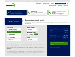 creditservice.lu screenshot