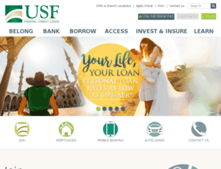 creditunion.usf.edu screenshot