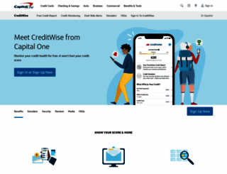 creditwise.capitalone.com screenshot