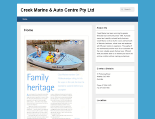 creekmarine.com.au screenshot