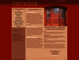 creekside-millwork.com screenshot