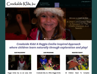 creeksidekids.org screenshot