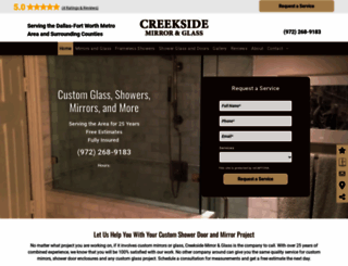 creeksidemirrorandglass.com screenshot