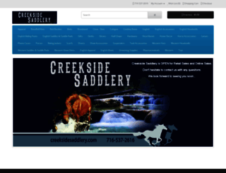 creeksidesaddlery.com screenshot