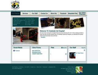 creeksidevethospital.com screenshot