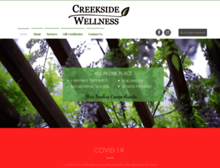 creeksidewellness.ca screenshot