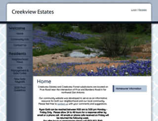 creekview-hoa.com screenshot