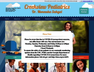 creekviewpediatrics.com screenshot