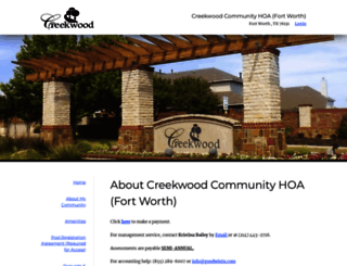 creekwoodhoa.com screenshot